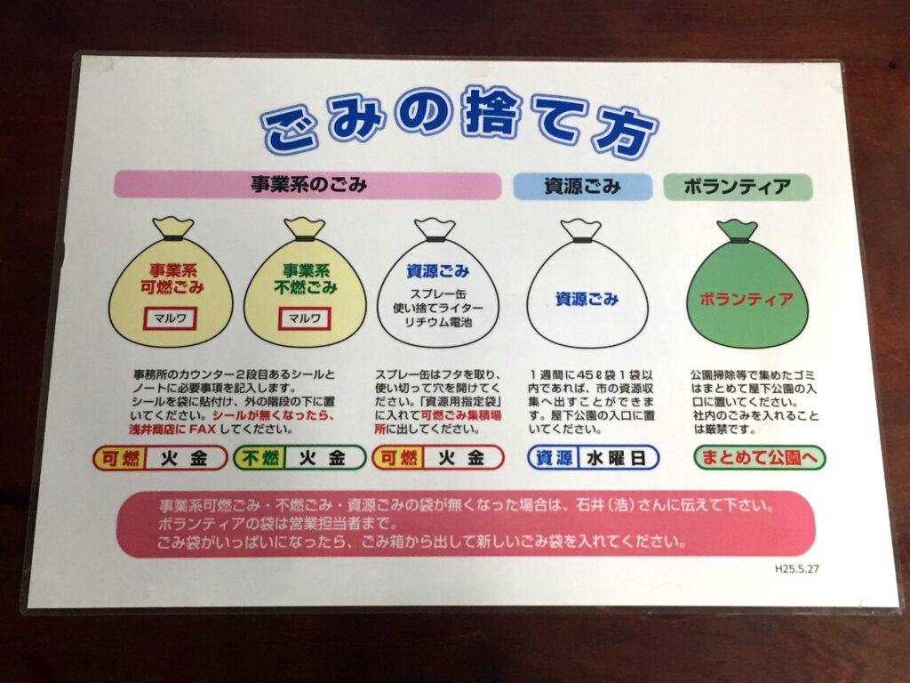 曜日表